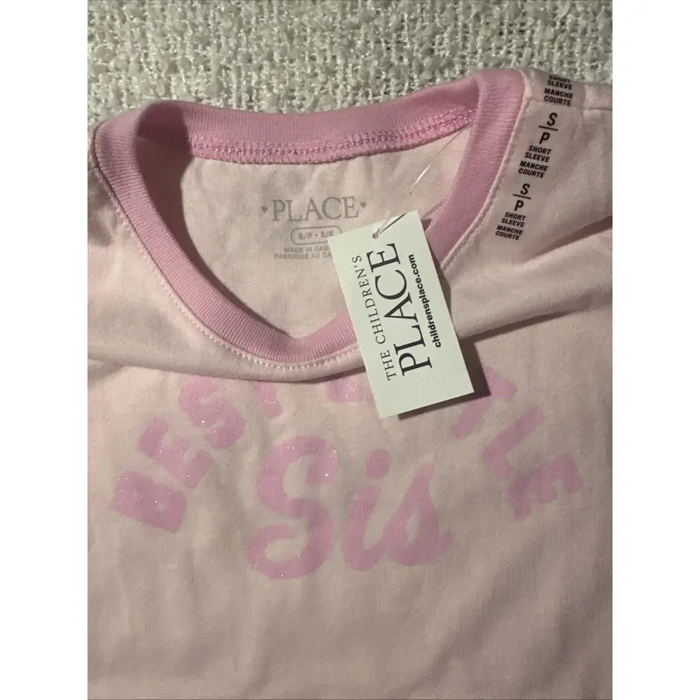 Best Little Sis Children’s Place Toddler Girls Shirt Size Small New With Tag